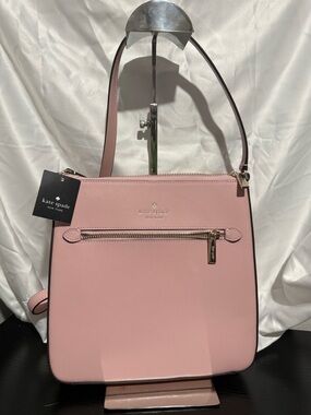 kate spade Pink Leather Shoulder Bag with Gold Hardware